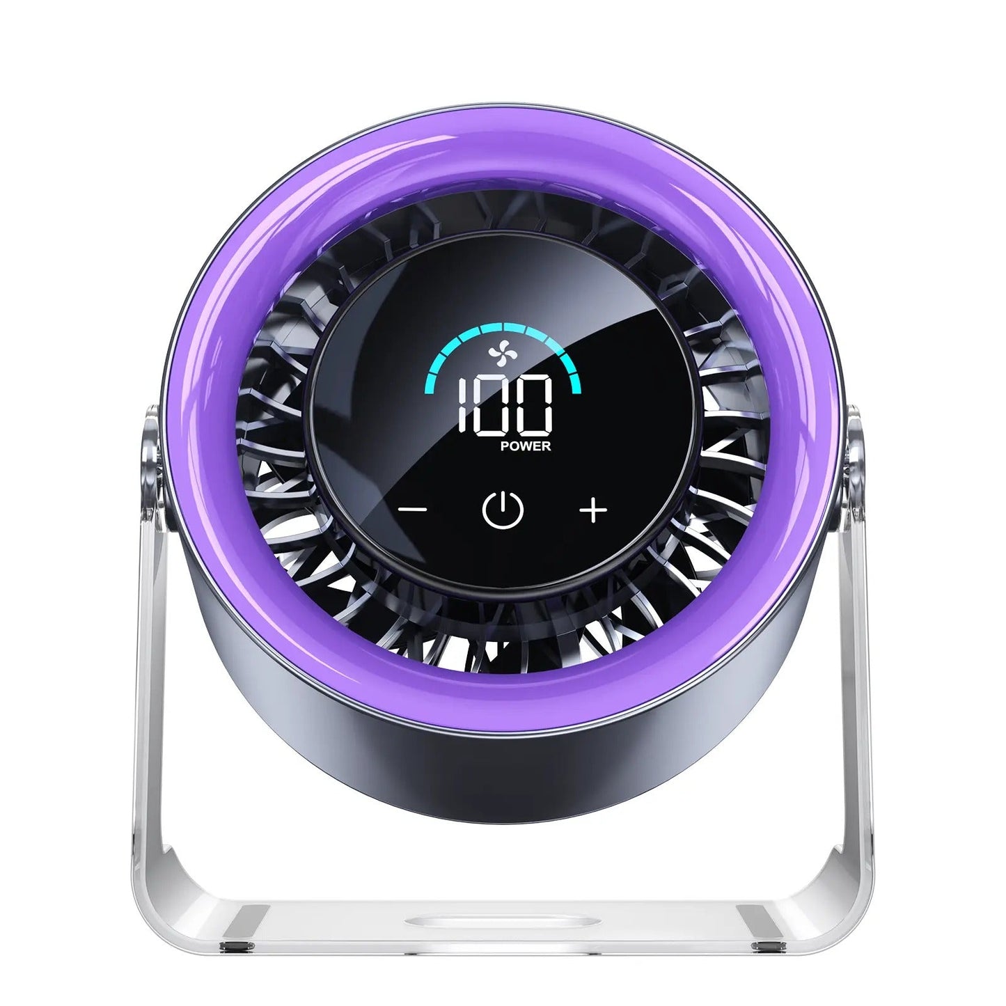 TITEVORA GlacierFlow X1 100-speed desk fan front display