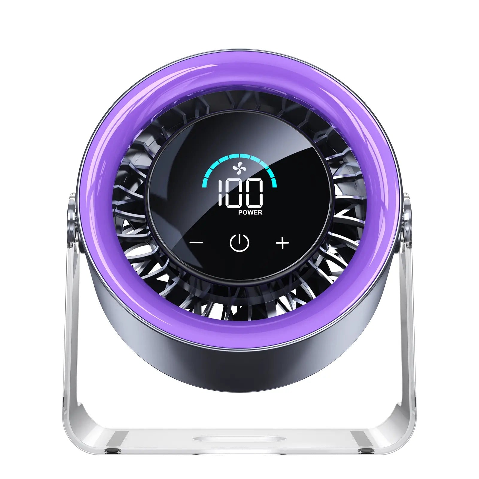 TITEVORA GlacierFlow X1 100-speed desk fan front display